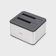 DIGITUS Docking stanica, USB 3.0 dual SATA HDD 2.5"/3.5", crna